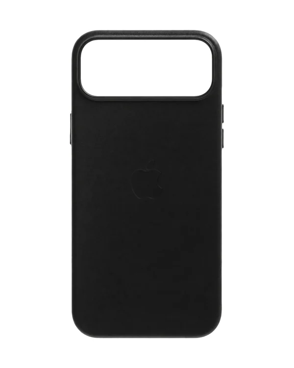 Case de cuero negro, vista trasera